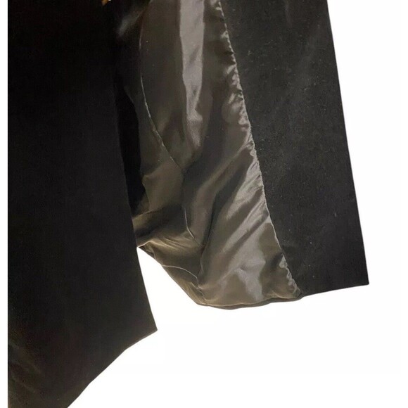 Brandon Thomas Sz 12 Black Velvet Long Coat Military Gothic Steampunk Victorian - Picture 10 of 16